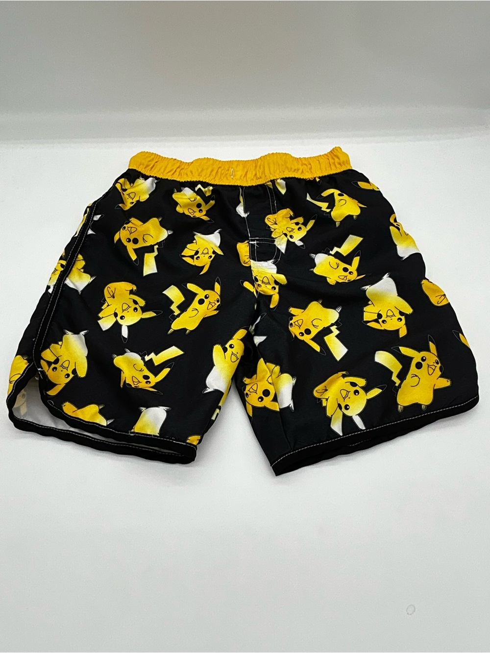 Pokemon Black Shorts with Yellow Pikachu Print Size Large